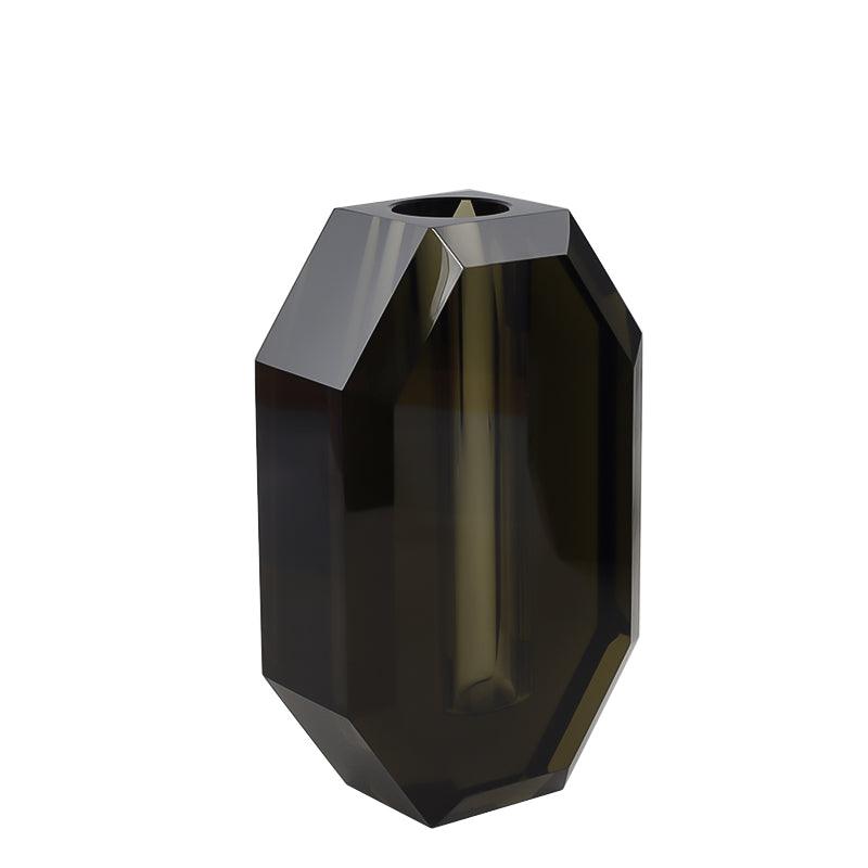 6” Octagon Crystal Vase