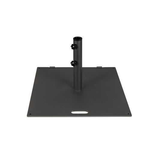 24 Inch Square Patio Umbrella Base 50 LBS Weighted-Black
