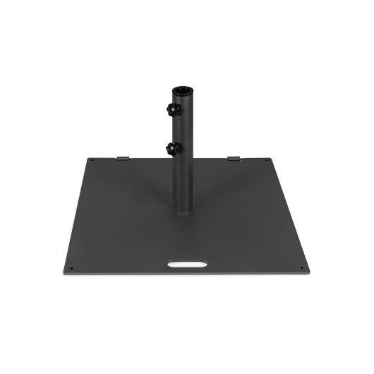 24 Inch Square Patio Umbrella Base 50 LBS Weighted-Black