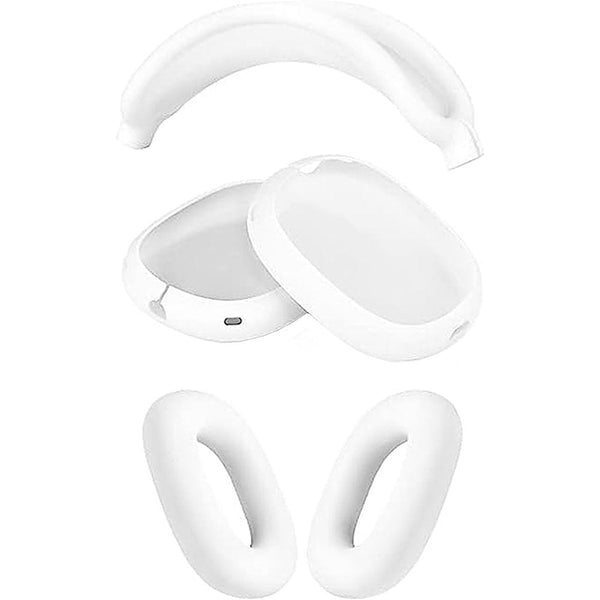 White Silicone Combo Kit Case - Apple AirPods Max Headphones