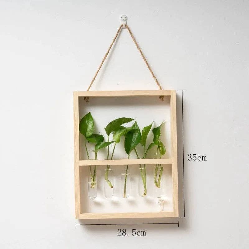 Plant Propagating Frame - Wooden Photo Frame Planter for Indoor Plant Propagation