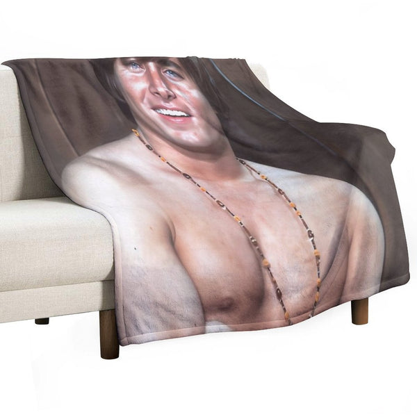 Bobby Sherman Charming Smile Eco-conscious Throw Blanket