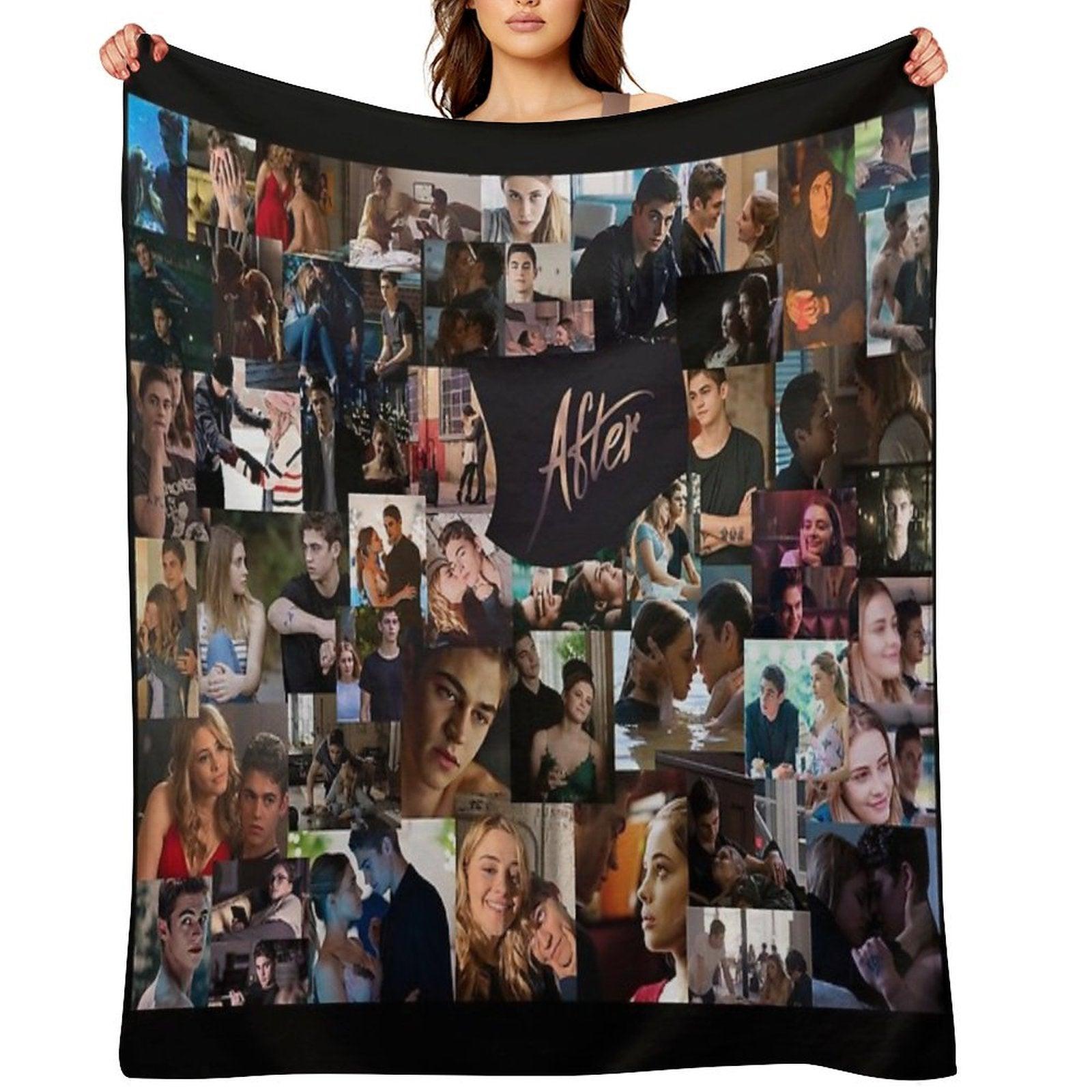After Collage Throw Blanket
