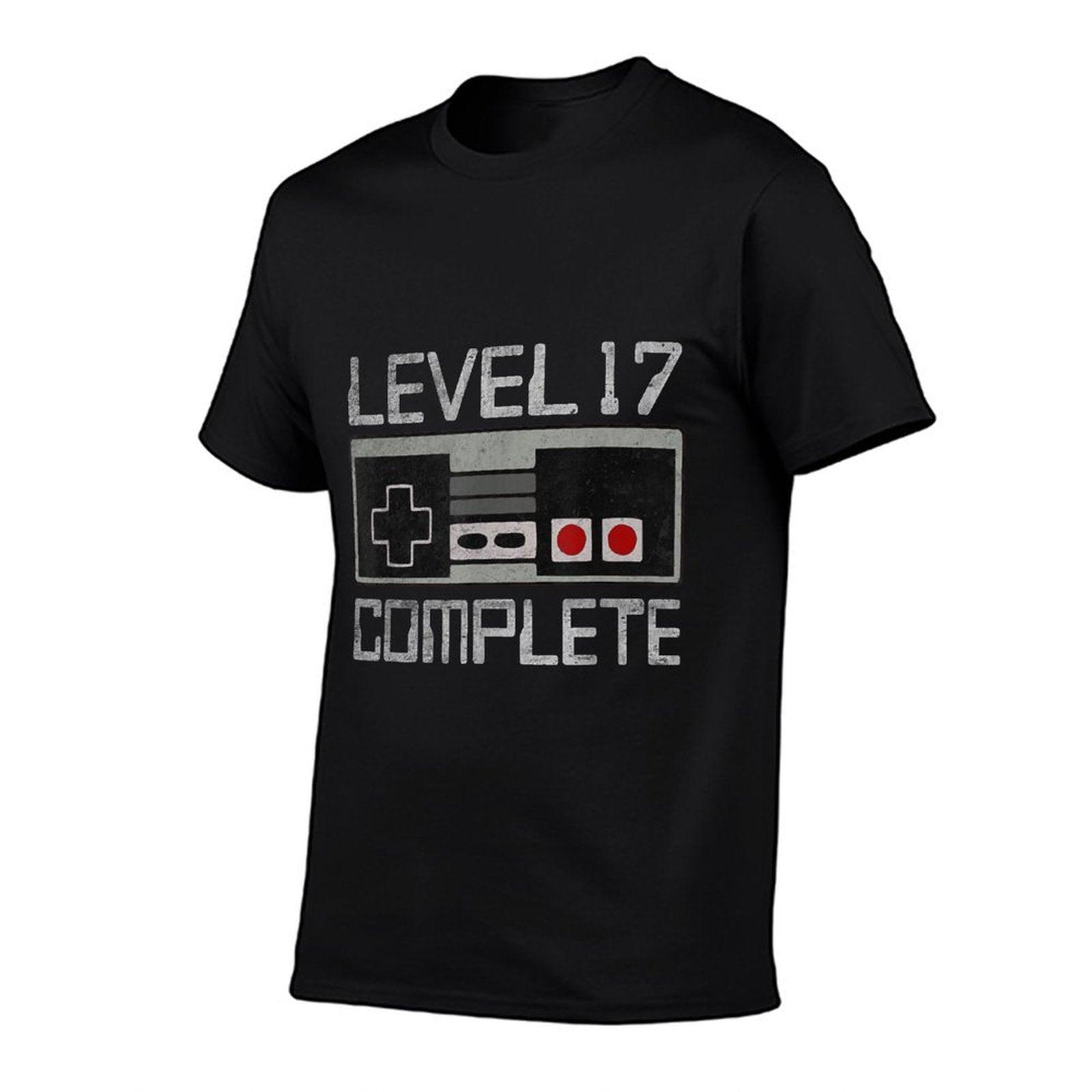 Level 17 Complete 17 Year 17th Wedding Anniversary For Him T-Shirt