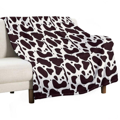 Cow Print Lightweight Throw Blanket