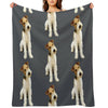 Wire Fox Terrier Head Tilt Eco-conscious Throw Blanket