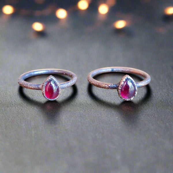 Copper Garnet Ring - Fiery Vitality for Grounding | By Blackbird & Sage
