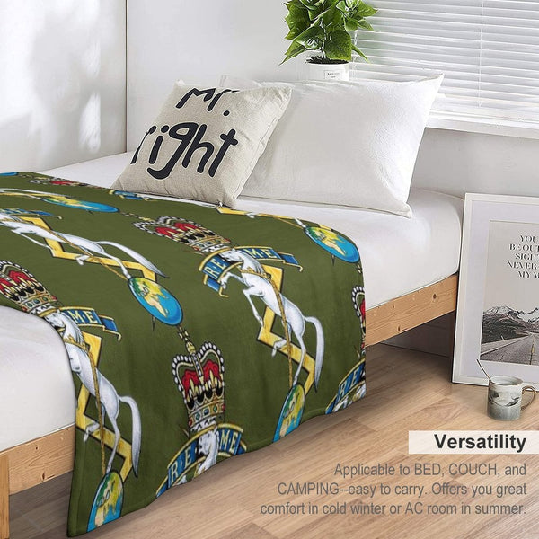 REME Royal Electrical And Mechanical Engineers Capbadge Velvety-soft Throw Blanket