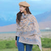 Retro High Sense Artificial Cashmere Scarf - Bird National Style Light Pink / No Specifications