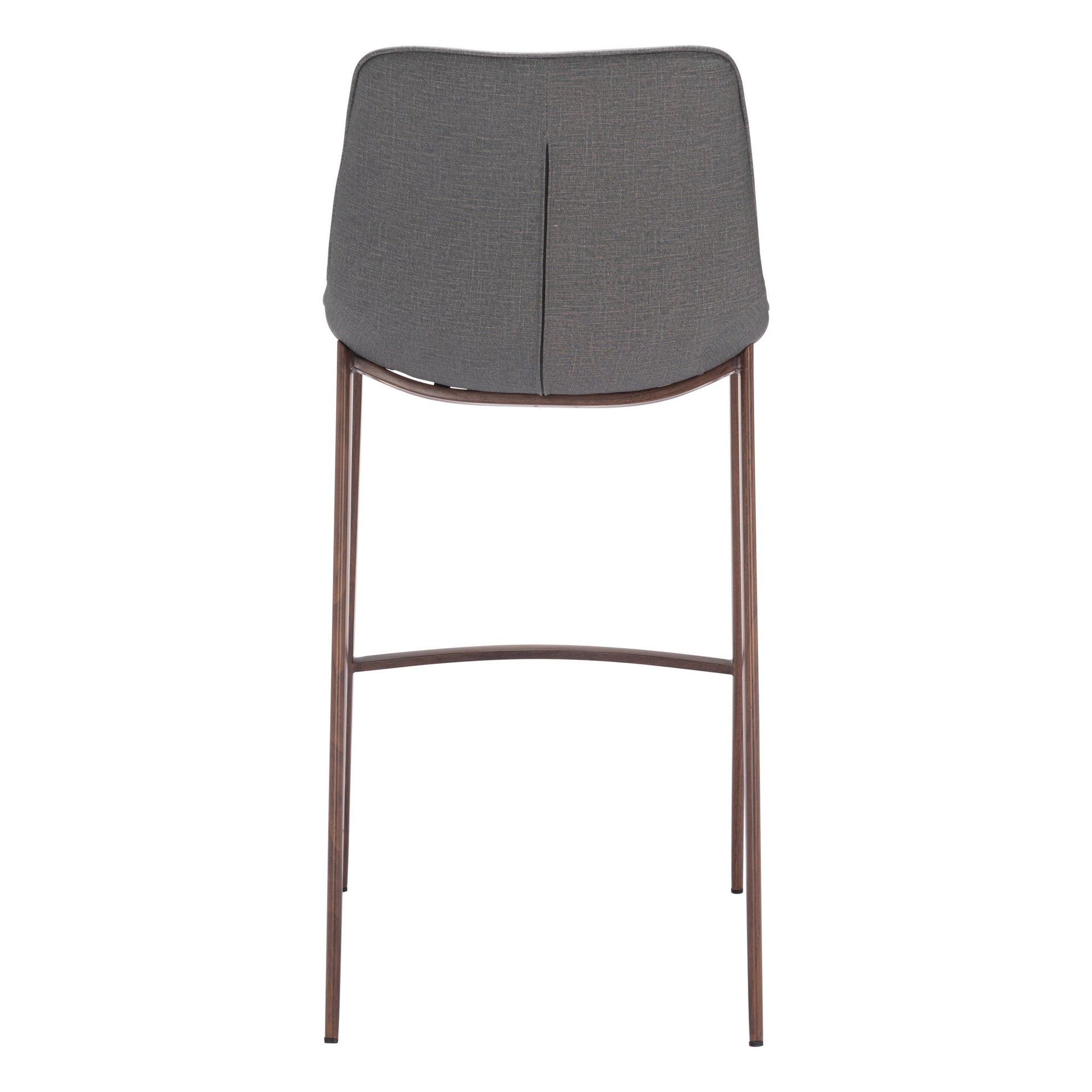 Magnus Barstool (Set of 2) Slate Gray & Walnut
