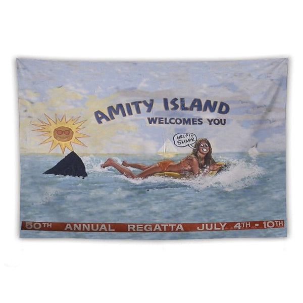 Welcome To Amity Island Tapestry BionZax