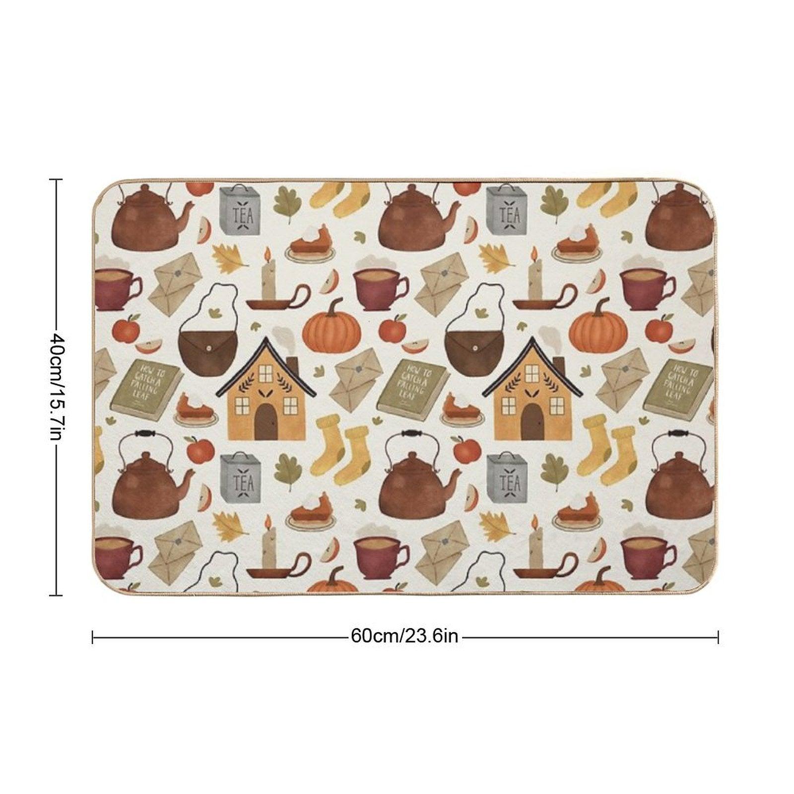 Autumn Cottage Days Bath Mat