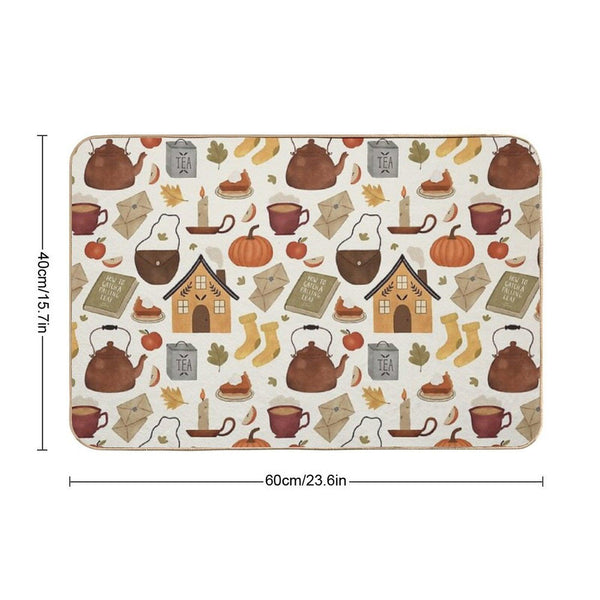 Autumn Cottage Days Bath Mat