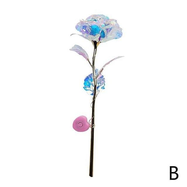 24k Aluminum Foil Lighting Rose Gift For Women Valentine's Day Mother's Day Birthday Thanksgiving Day Christmas Wedding Anniversary