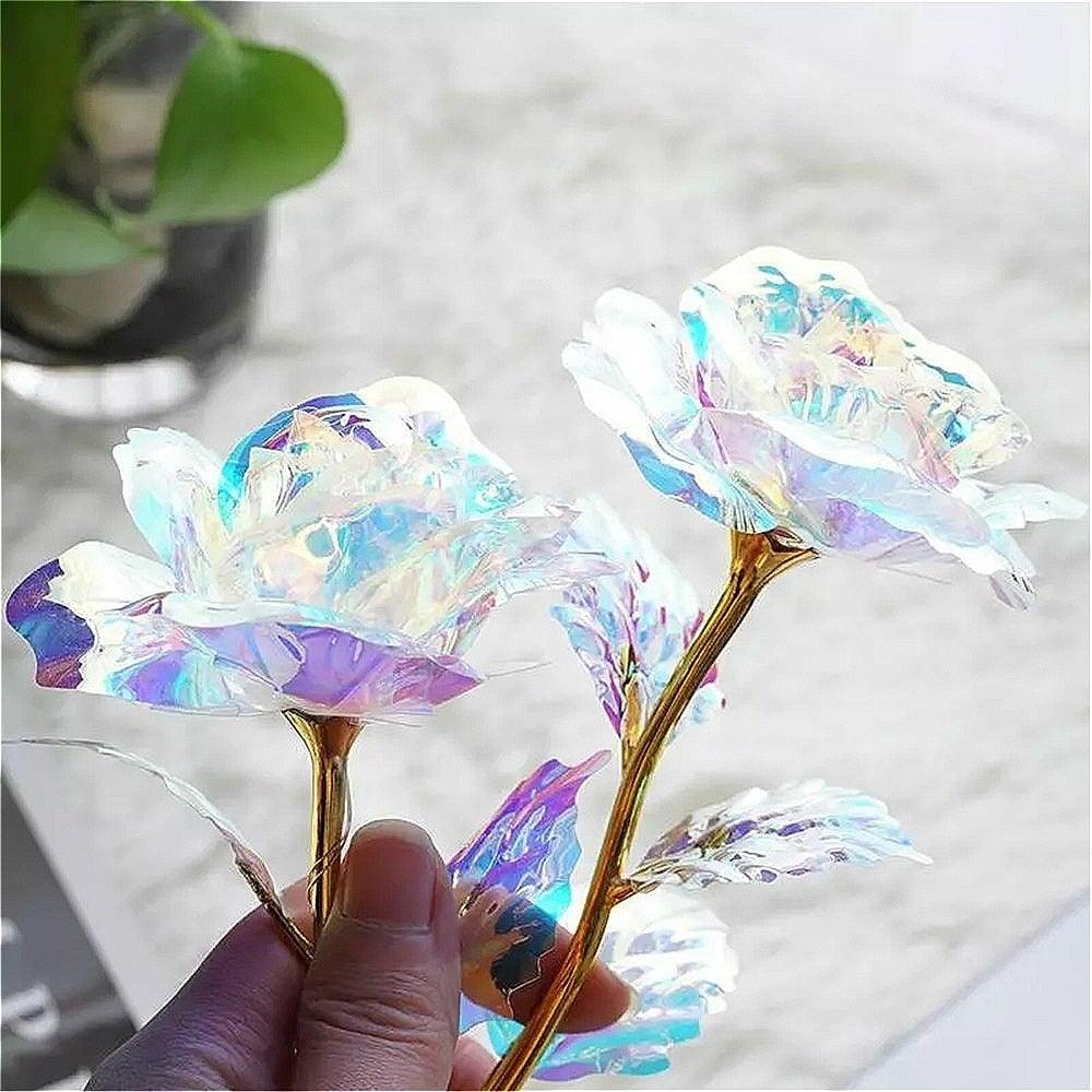 24k Aluminum Foil Lighting Rose Gift For Women Valentine's Day Mother's Day Birthday Thanksgiving Day Christmas Wedding Anniversary