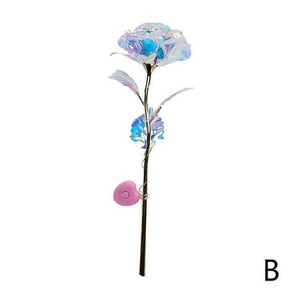 24k Aluminum Foil Lighting Rose Gift For Women Valentine's Day Mother's Day Birthday Thanksgiving Day Christmas Wedding Anniversary