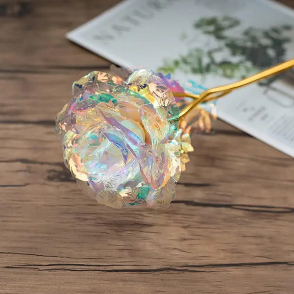 24k Infinity Rose Eternal with Gold foil LED Enchanted For Christmas Valentine's Day Gift