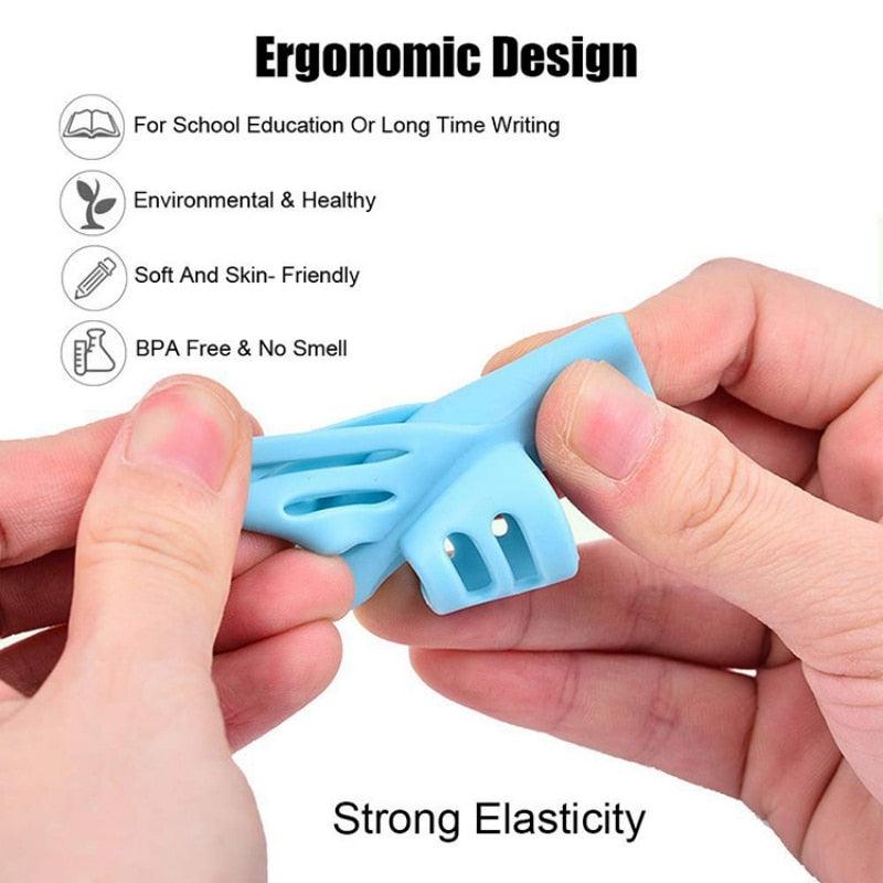 2/4Pcs Children Writing Pencil Pen Holder Student Learning Practice Silicone Pencil Grips for Kid Handwriting Posture Correction Children Pencil Holder Pen Writing Aid Grip Posture Correction Tool Writing Aid to Improve Handwriting for Kids