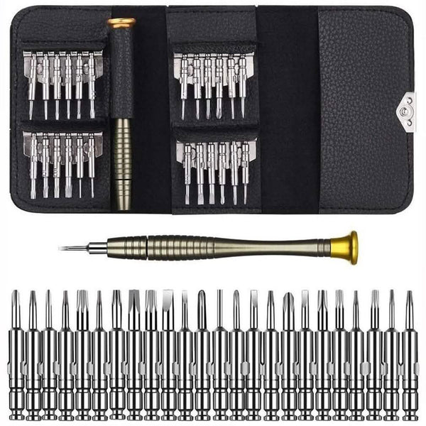 25-in-1 Multi-Purpose Precision Screwdriver Wallet Kit Repair Tools