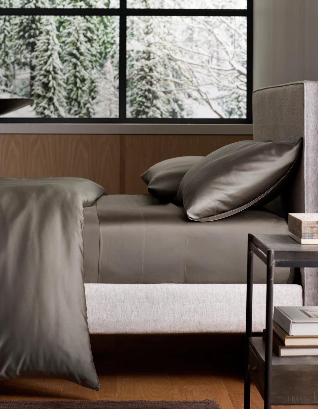 Luxurious Bamboo Sheets with matching pillows by Cozy Earth
