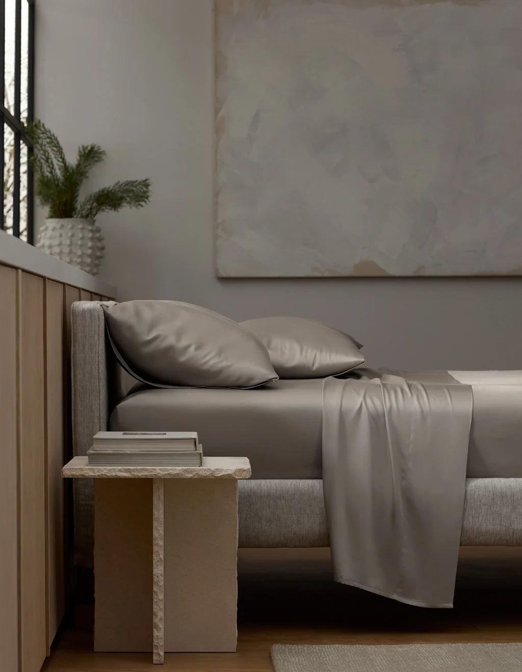 Luxurious Bamboo Sheets with matching pillows by Cozy Earth