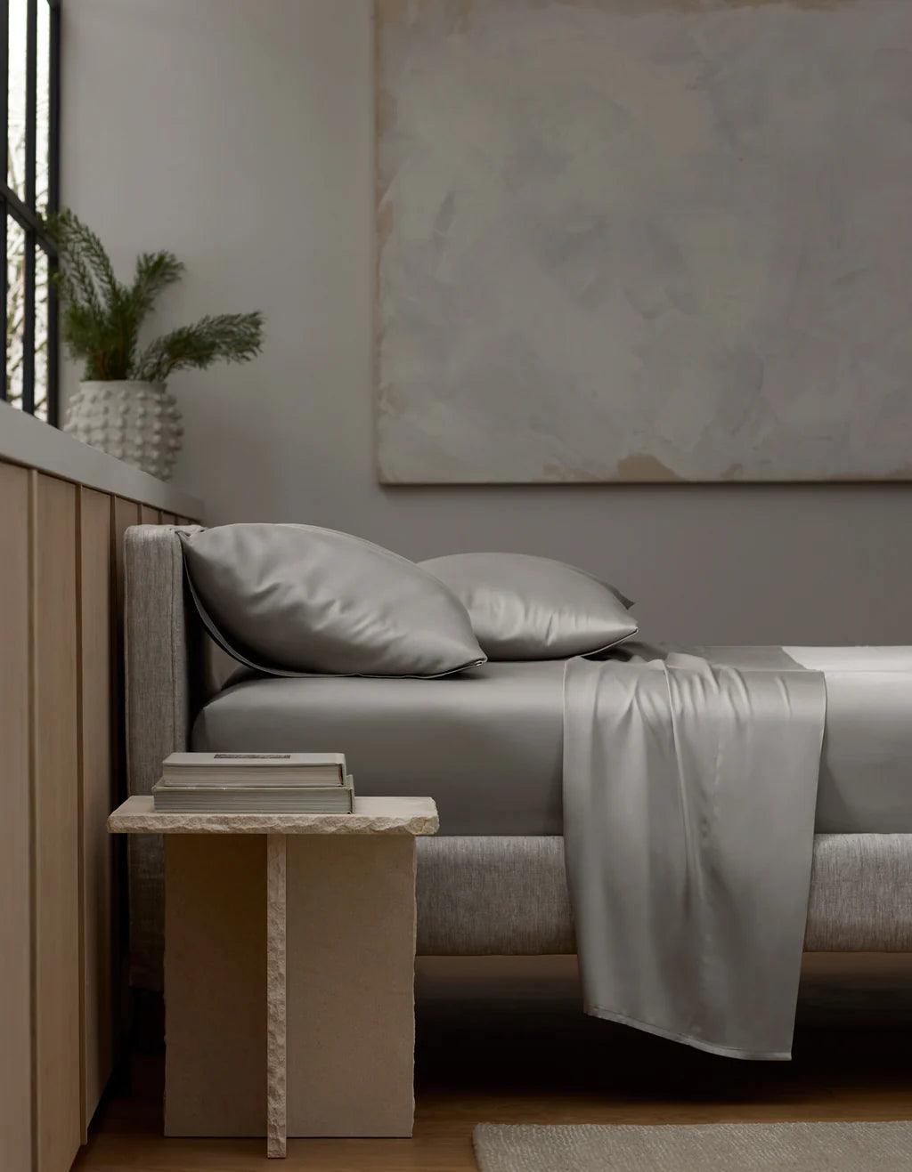 Luxurious Bamboo Sheets with matching pillows by Cozy Earth