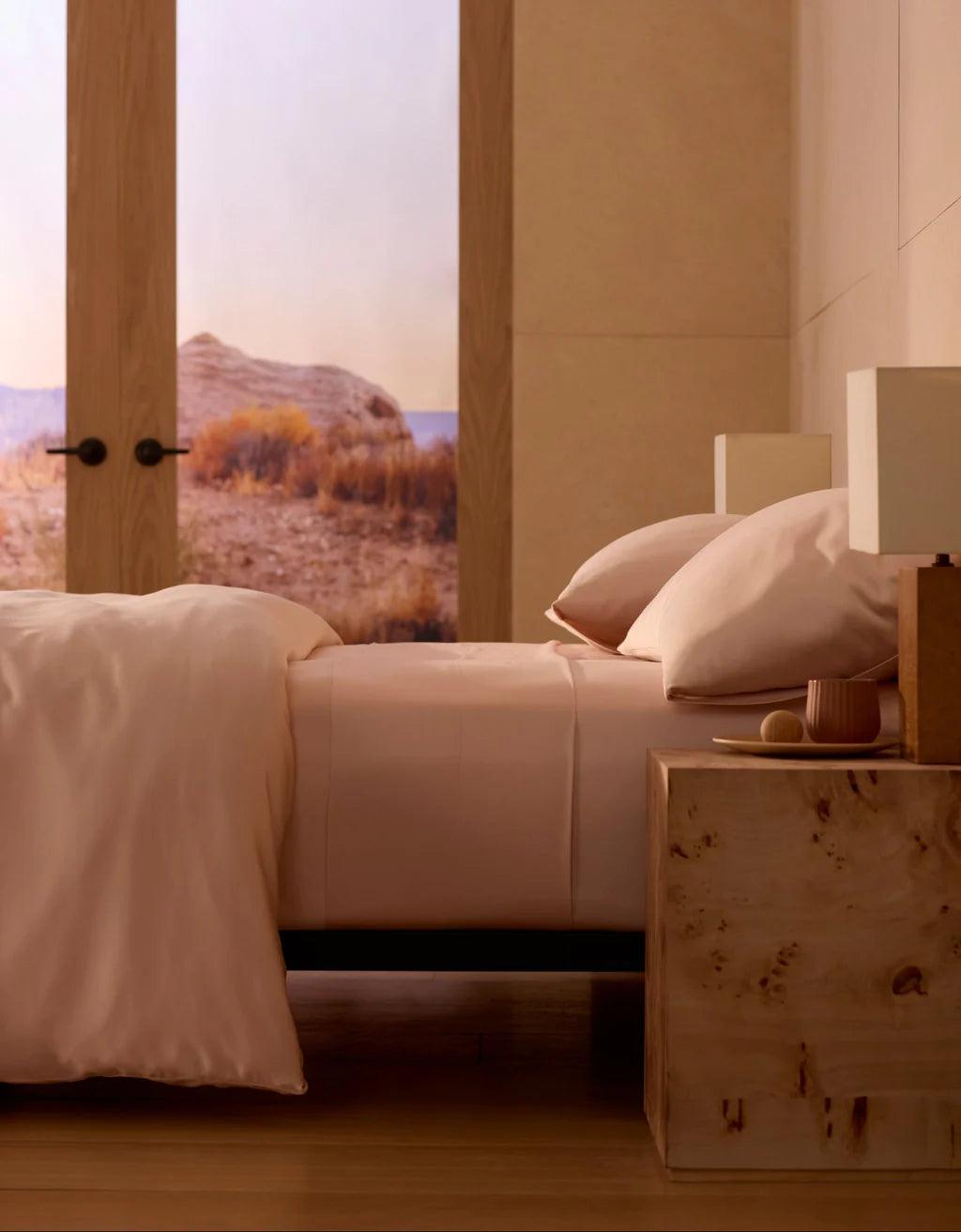 Luxurious Bamboo Sheets with matching pillows by Cozy Earth