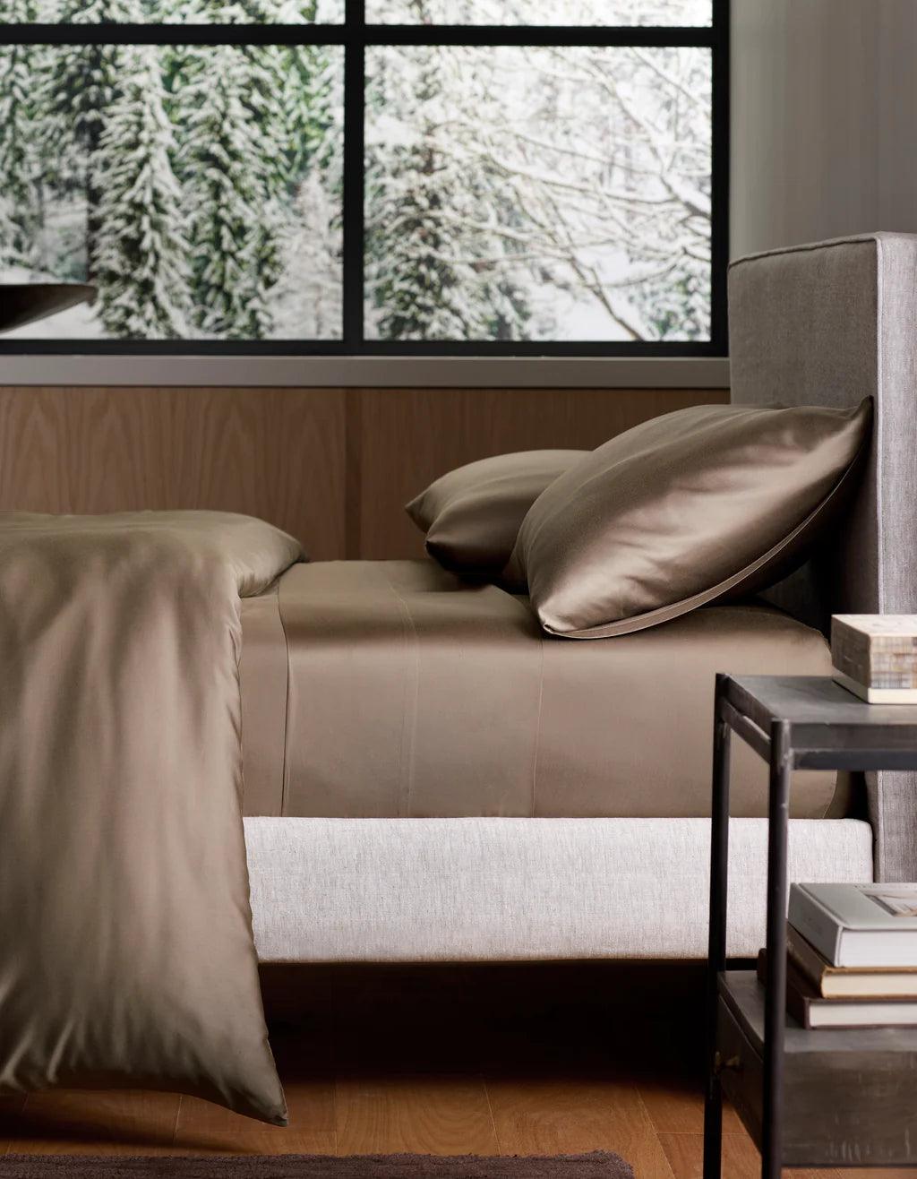 Luxurious Bamboo Sheets with matching pillows by Cozy Earth