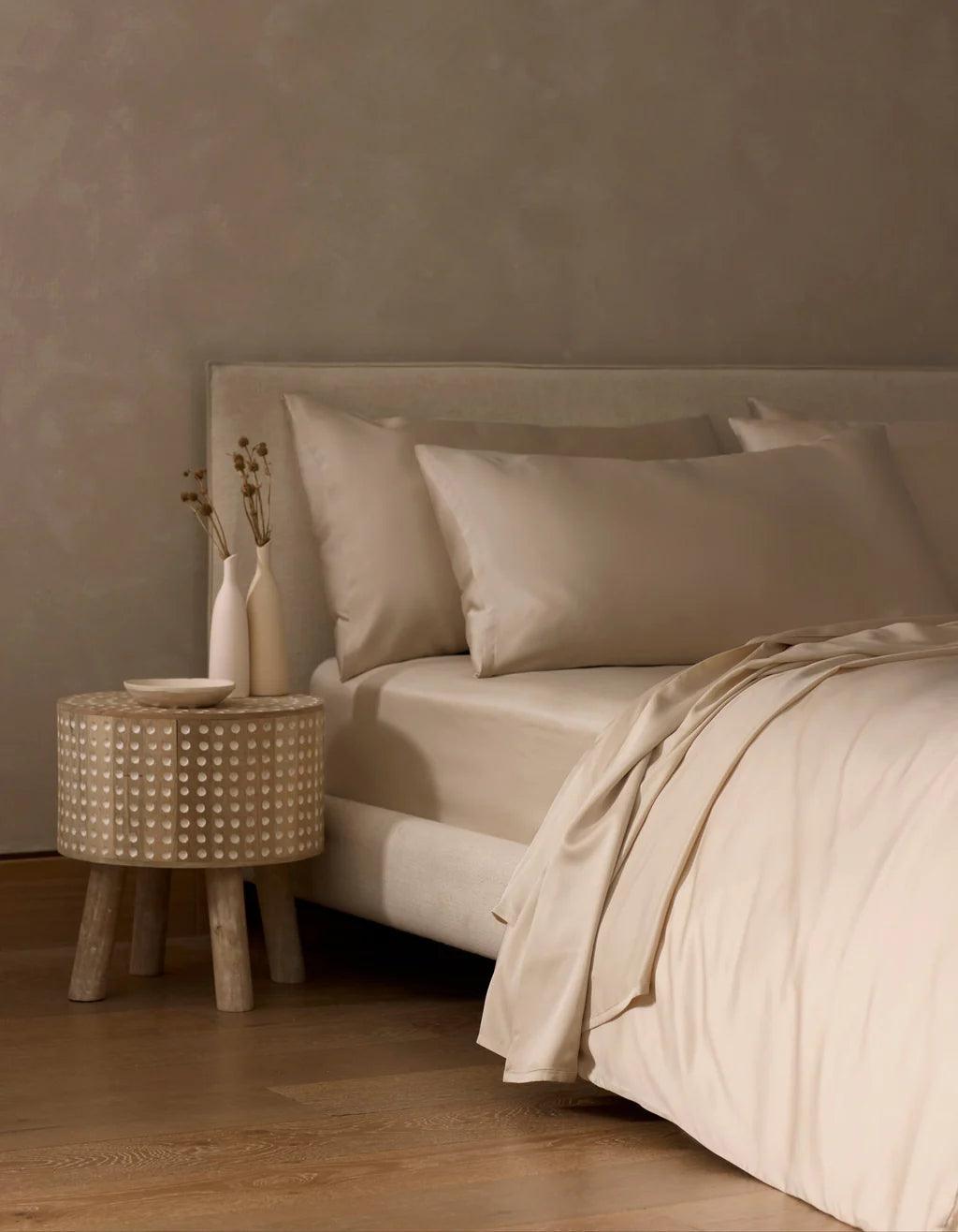 Luxurious Bamboo Sheets with matching pillows by Cozy Earth
