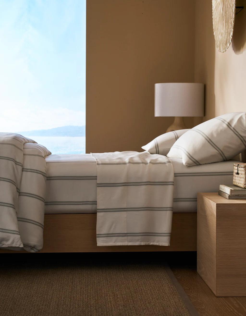 Luxurious Bamboo Sheets with matching pillows by Cozy Earth