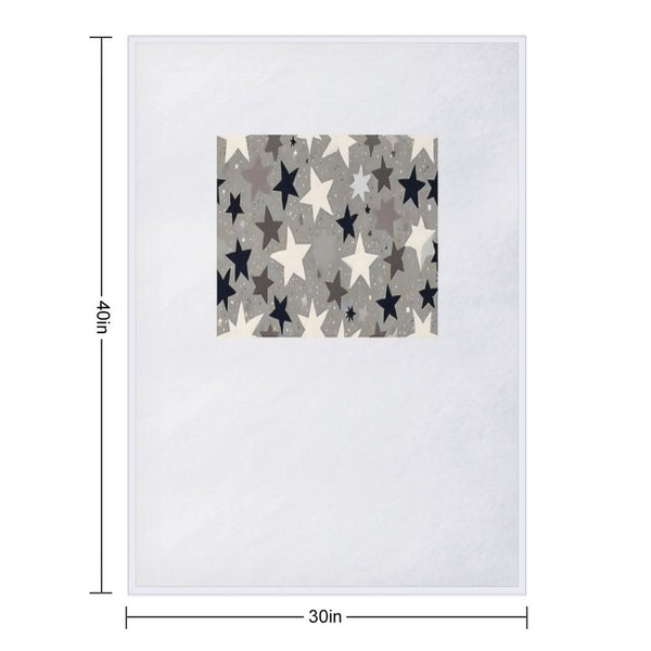 Seamless Pattern of Star All-season Throw Blanket