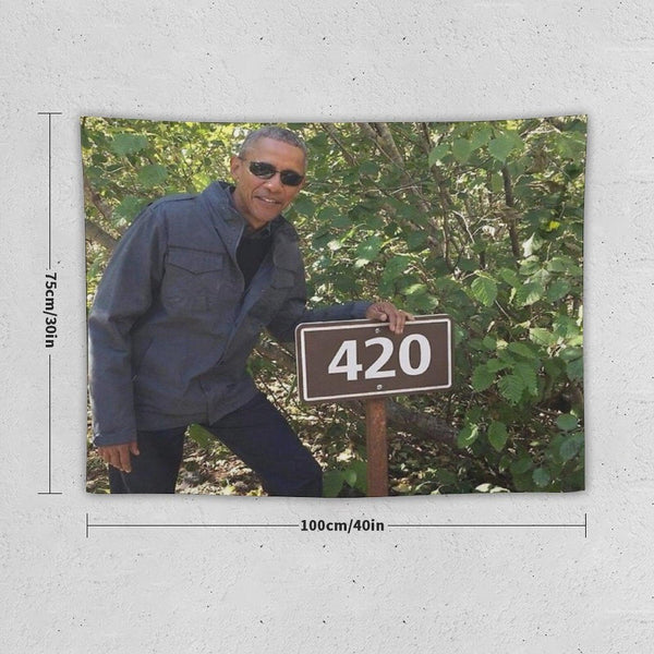 420 Obama Print Tapestry