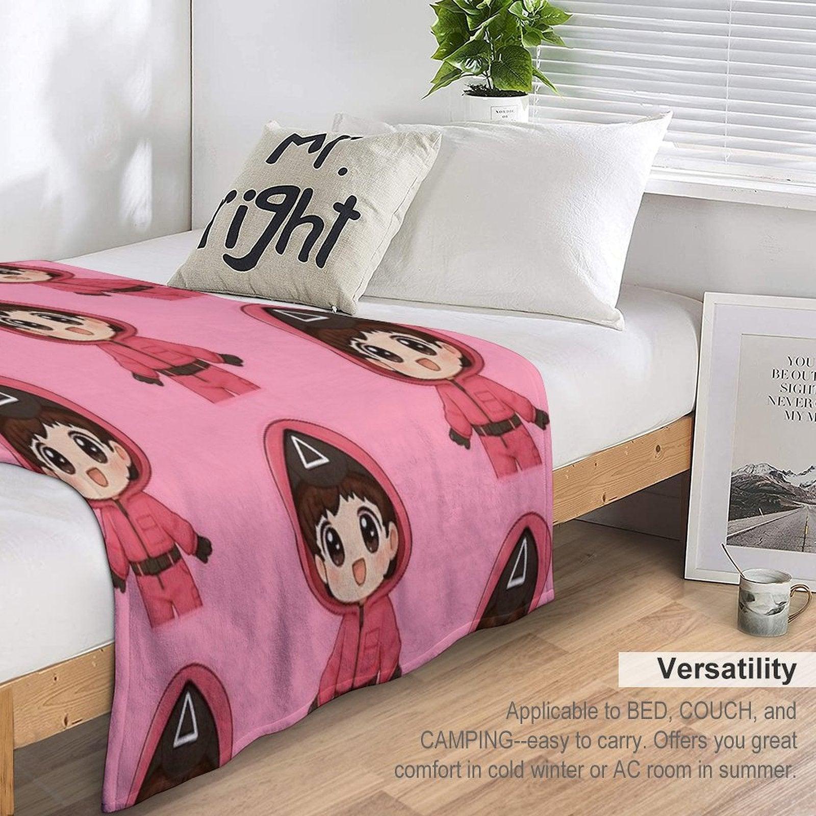 Pink Triangle Guard  Kang No-eul 011 Throw Blanket