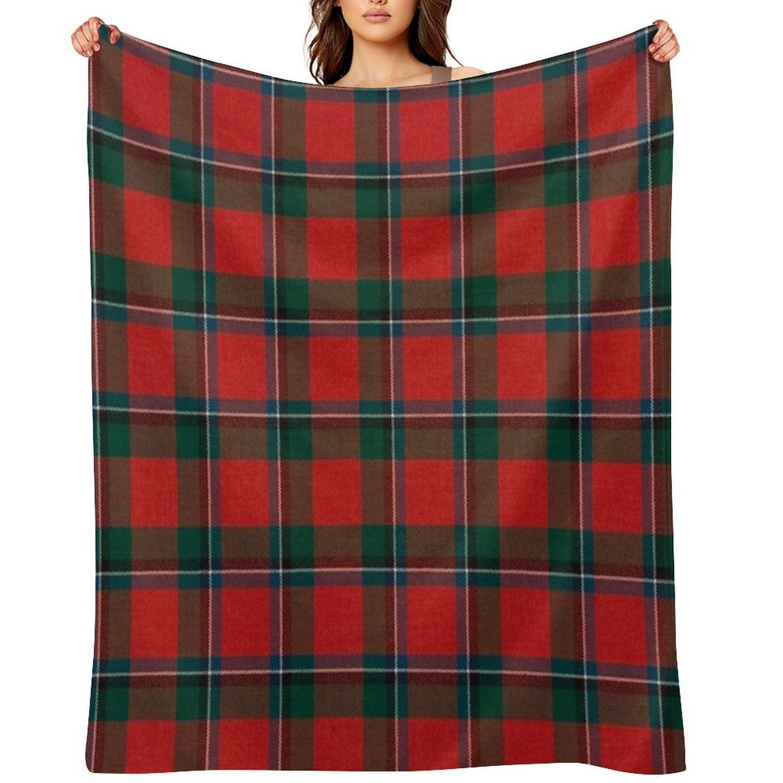 Sinclair Scottish Tartan Throw Blanket