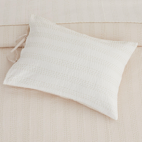 Hand Stitched Reversible Kantha Pillow Sham Pairs
