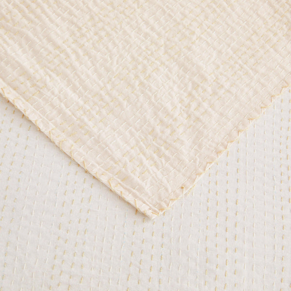Hand Stitched Reversible Kantha Coverlets