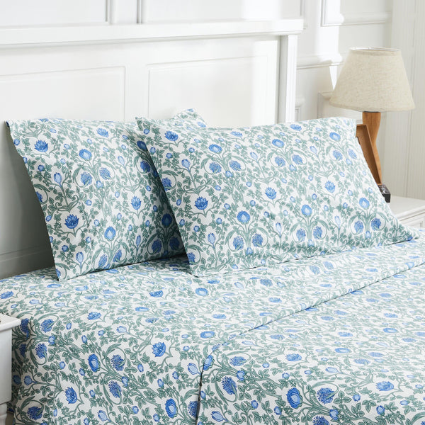 Arts & Crafts Floral Printed Sheet Set