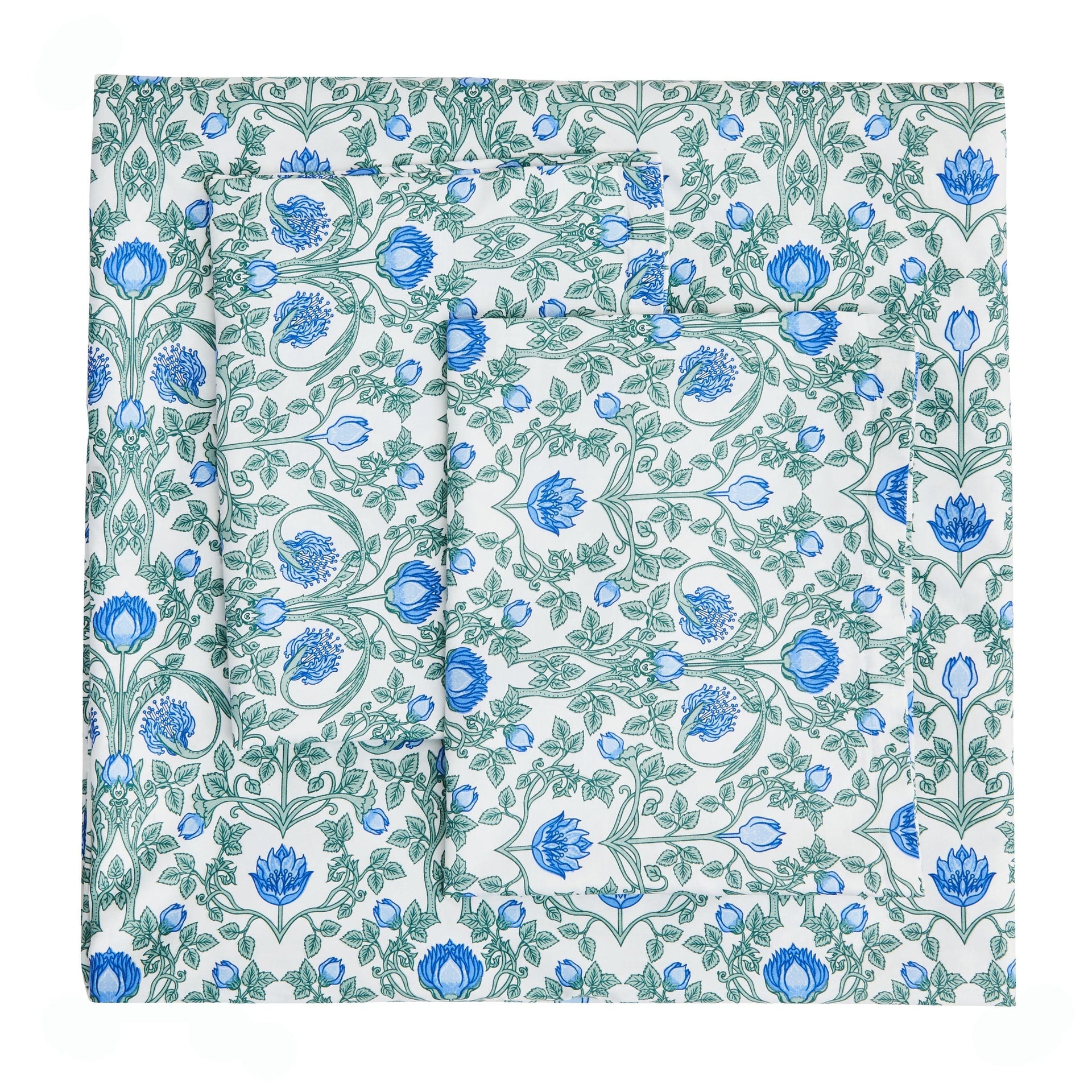 Arts & Crafts Floral Printed Duvet Set
