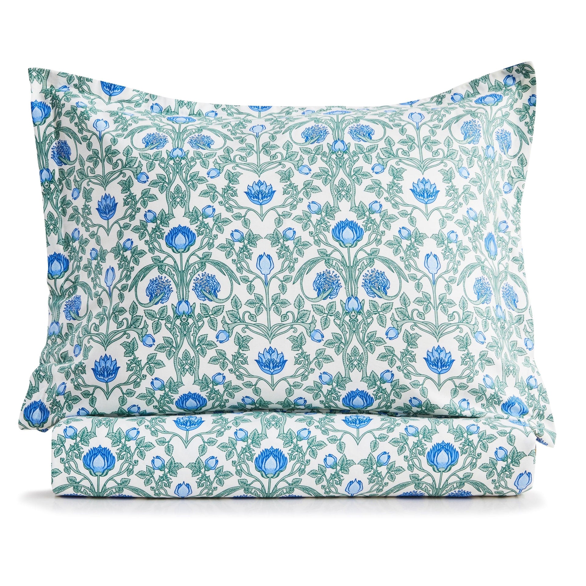 Arts & Crafts Floral Printed Duvet Set
