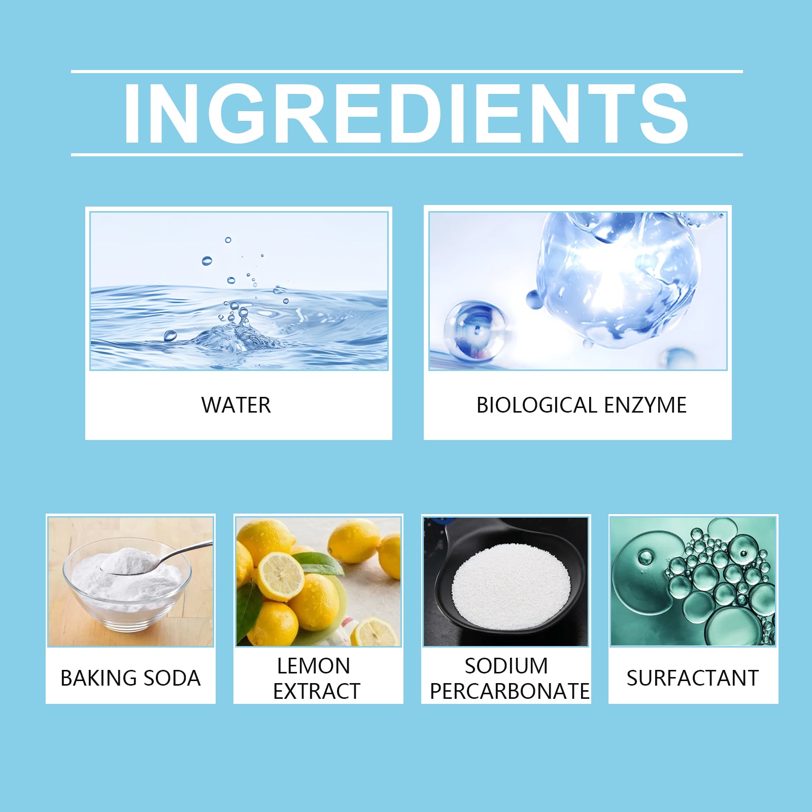 Clothing Enzyme Cleaner, Clean Stubborn Dirt Stains Yellow Sweat Stains Multi-Purpose Clothing Cleaner