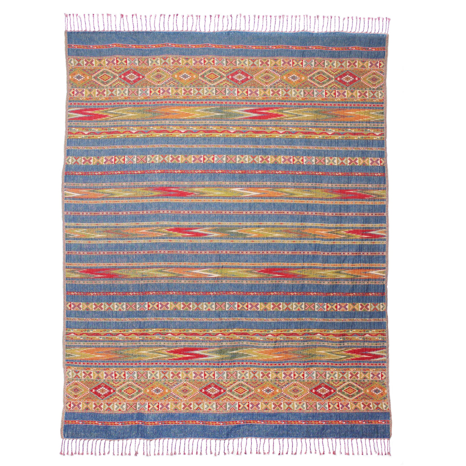 Santa Fe Reversible Cotton Wool Throw