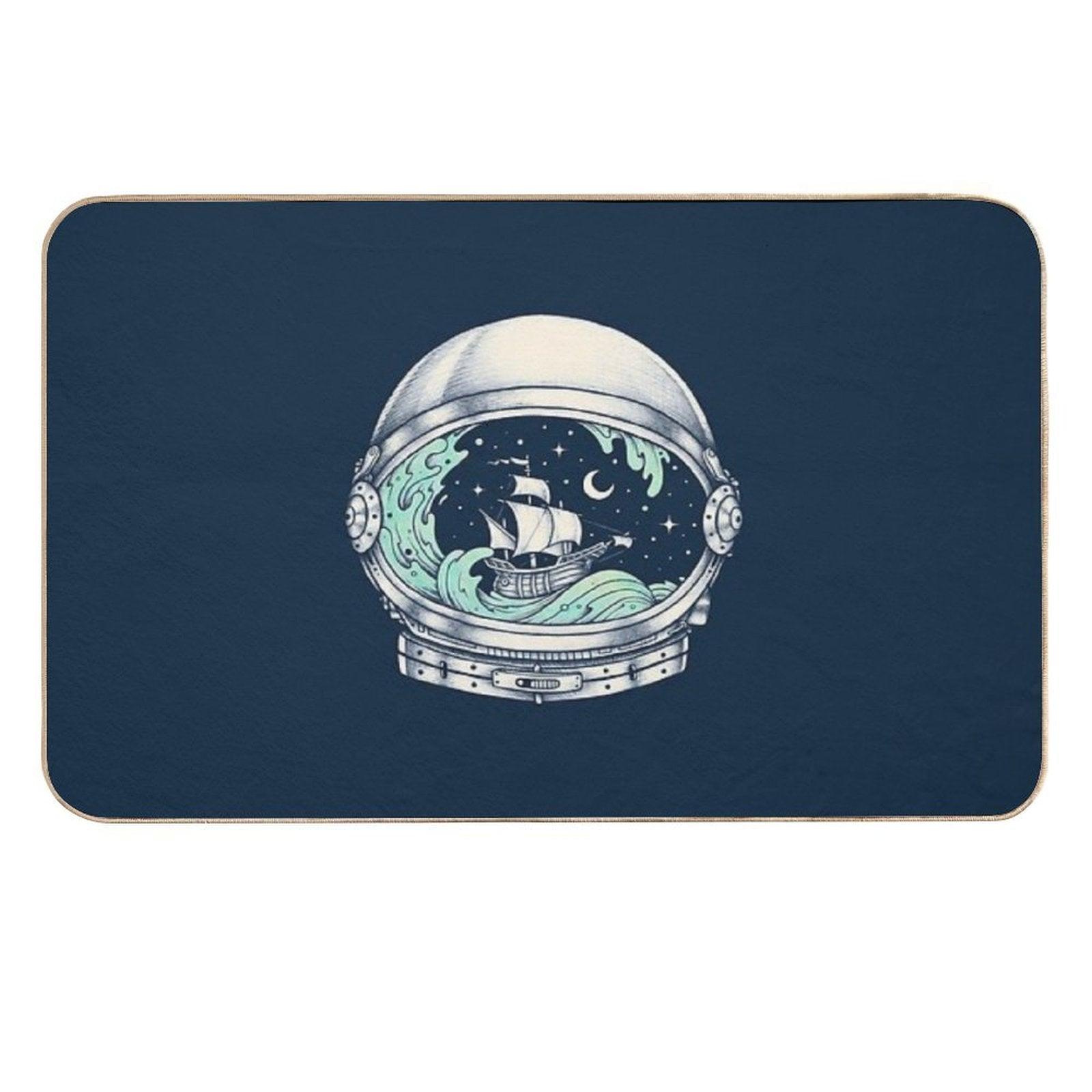 Spaceship  Toxin-Free Bath Mat