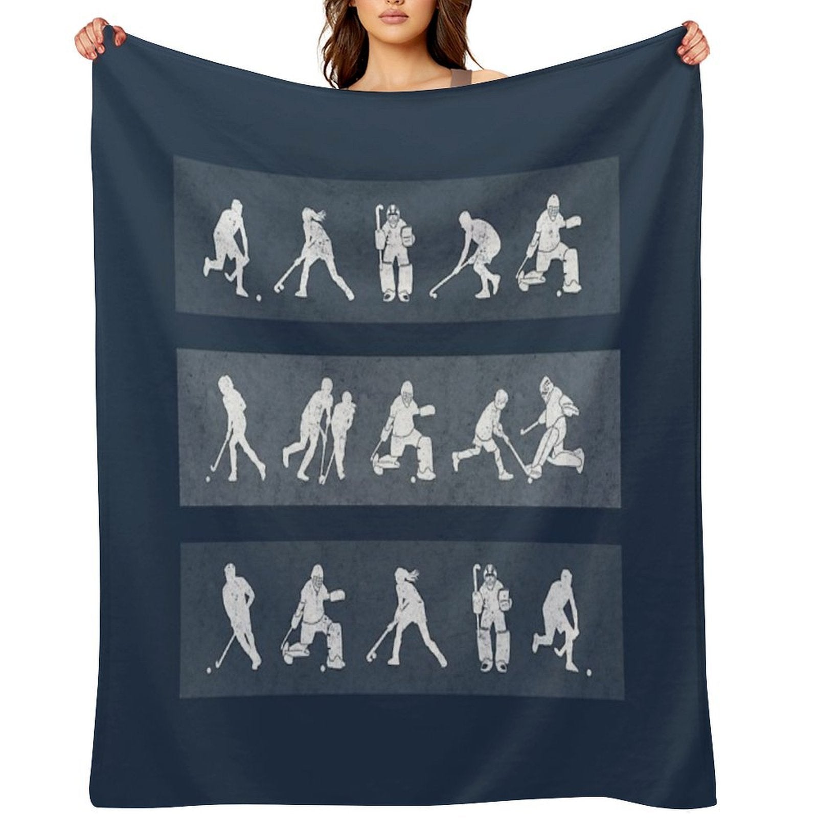 Field Hockey Durable Throw Blanket