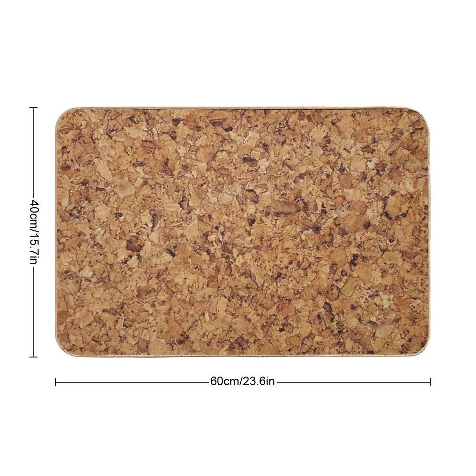 Cork Texture Bath Mat