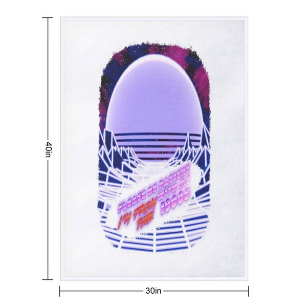 Born in The 1900s (Vapor Wave) Throw Blanket