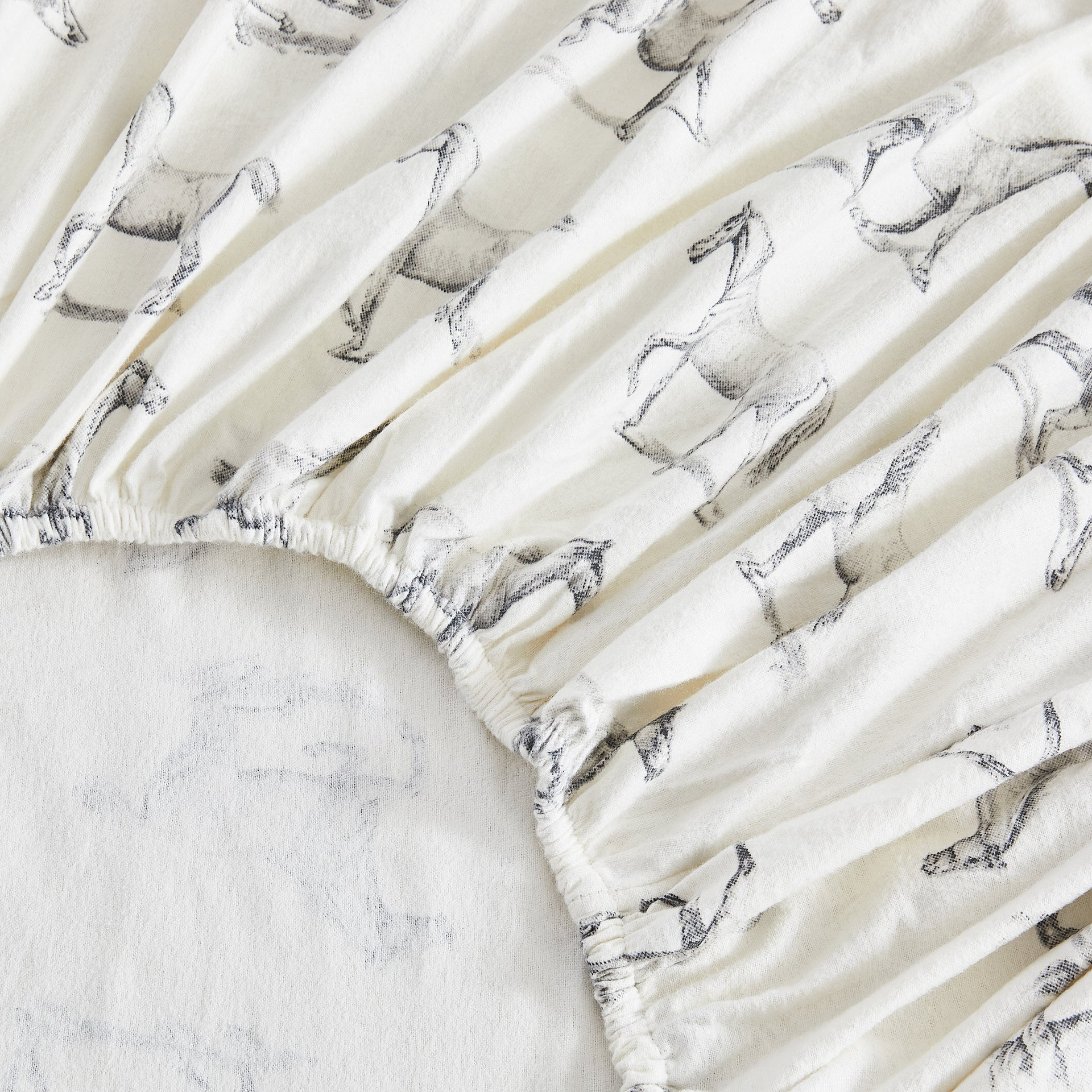 Horses Flannel Sheet Set