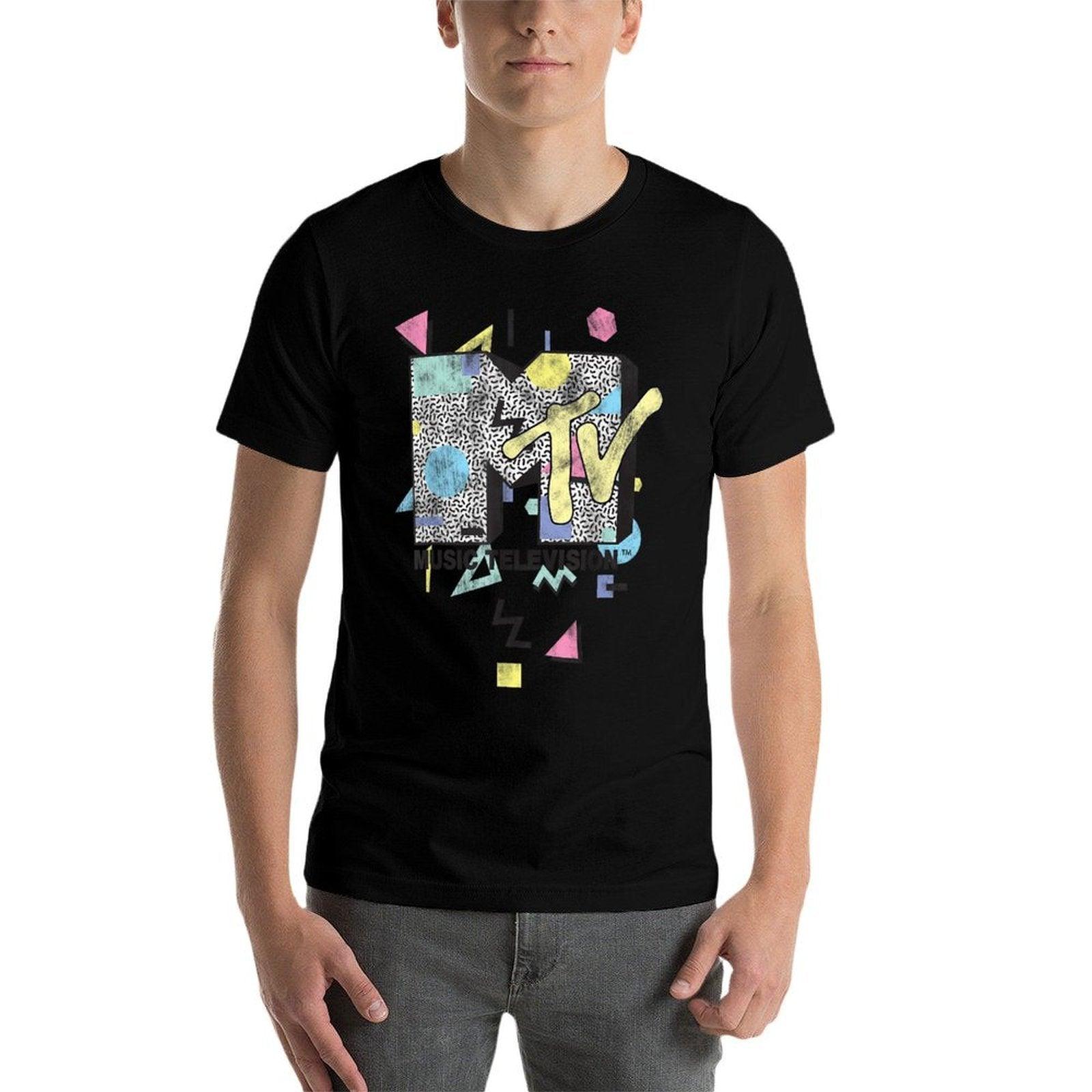 MTV Retro Shape Design Logo Graphic  Odor-resistant T-Shirt
