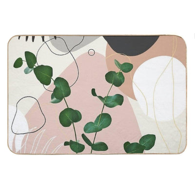 Eucalyptus Fan Palm Finesse #1 #tropical #decor #art Bath Mat