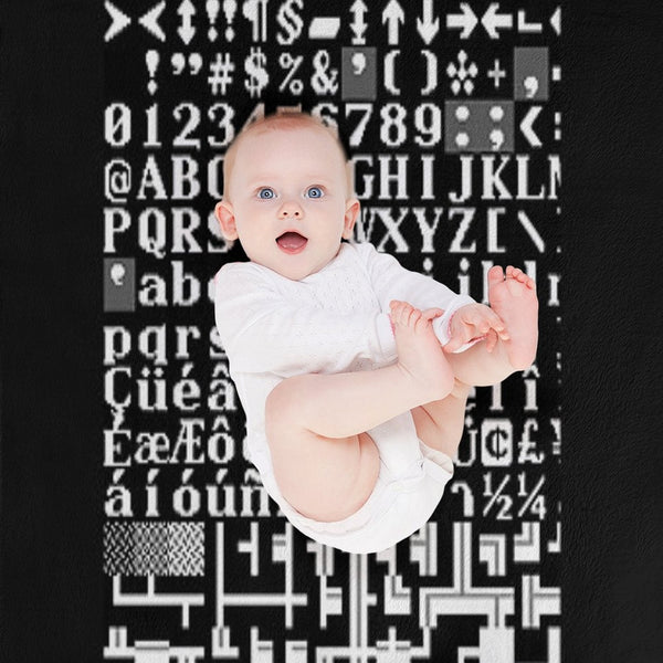 Dwarf Fortress Tile Set FnordSet Graphic Wrinkle-free Throw Blanket