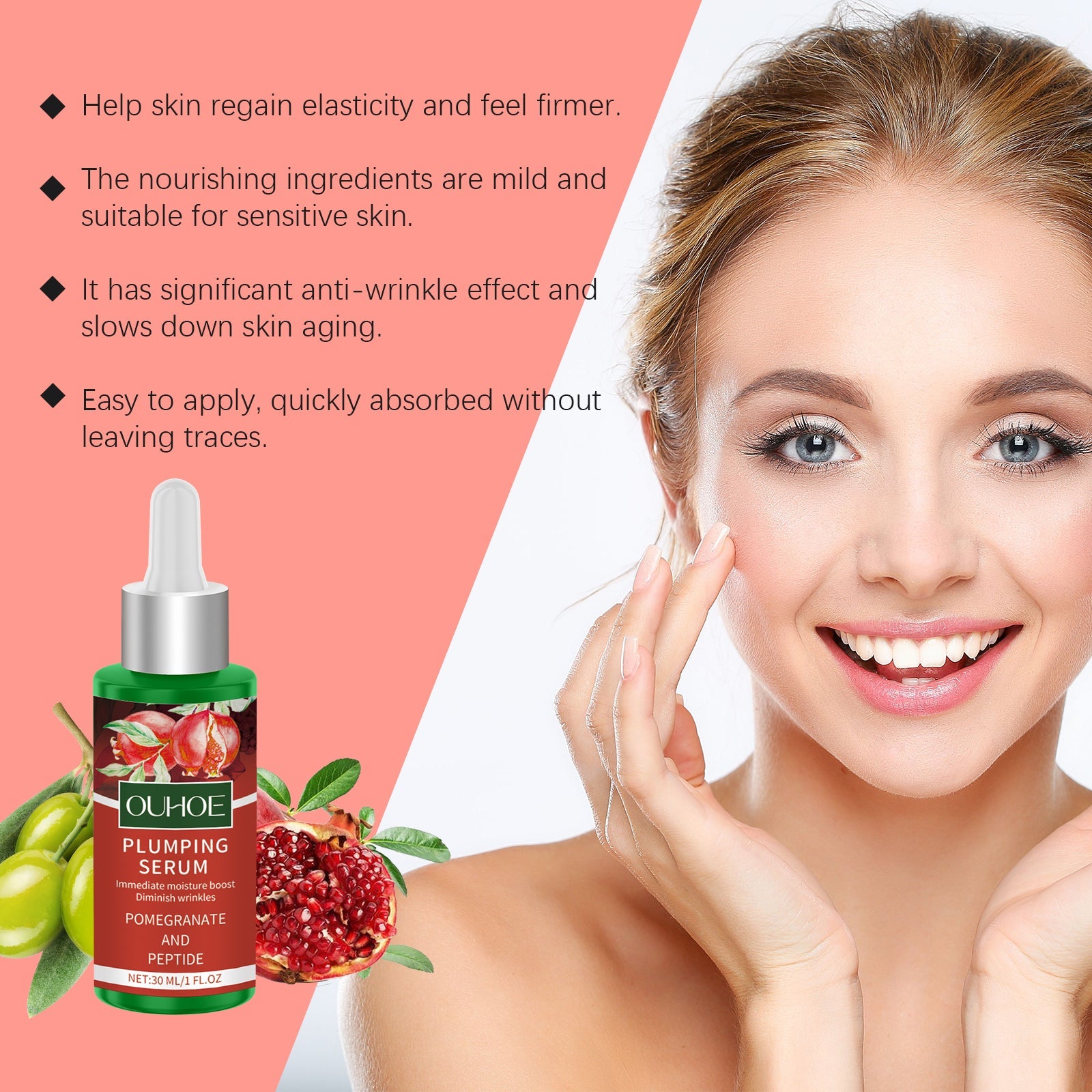 Volumizing Facial Essence, Moisturizing And Repairing Restorative Q10 Nourishes Daily Care Essence